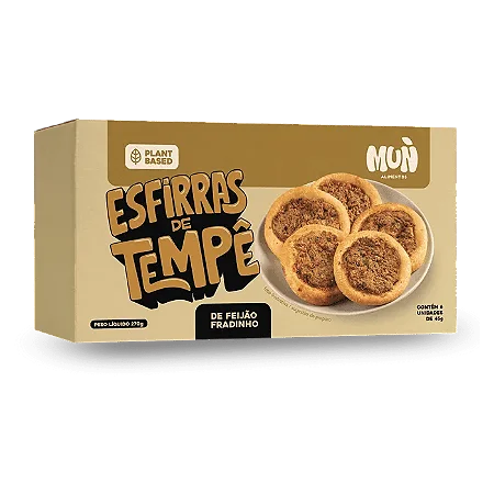 Esfirras de Tempê de Feijão Fradinho 270g - Mun