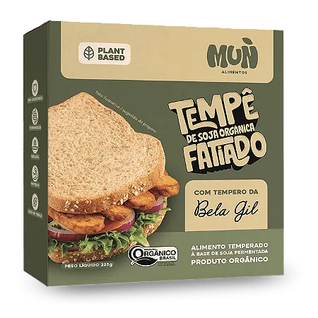 Tempê de Soja Fatiado Tempero Bela Gil 225g - Mun