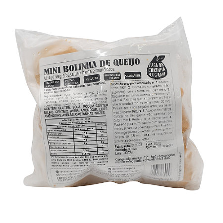 Mini Bolinha de Queijo 300g - Casa da Coxinha