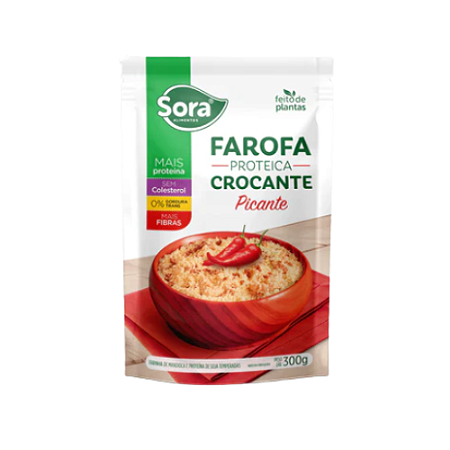 Farofa Proteica Tempero Picante 300g - Sora