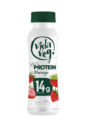 Iogurte Proteico Morango 250g - Vida Veg
