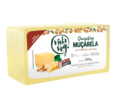 Queijo Muçarela de Castanha de Caju 300g - Vida Veg