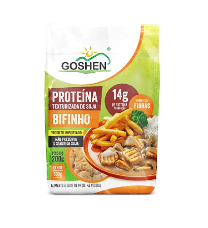 Proteína Texturizada de Soja Bifinhos 200g - Goshen