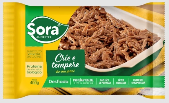 Sora crie e tempere desfiada 400g
