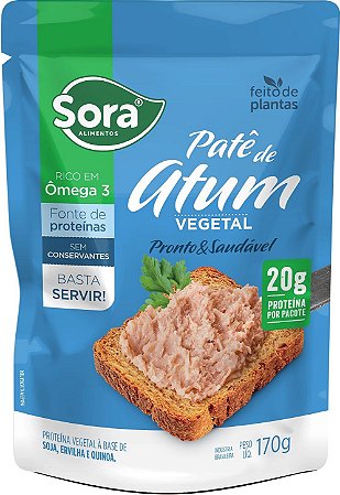 Sora pronto e saudavel pate de atum vegetal 170g
