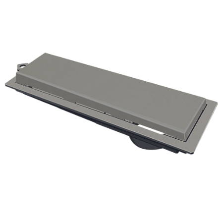 Ralo Linear Pvc 25Cm Acab. Cinza - 2938 - Ralo Linear