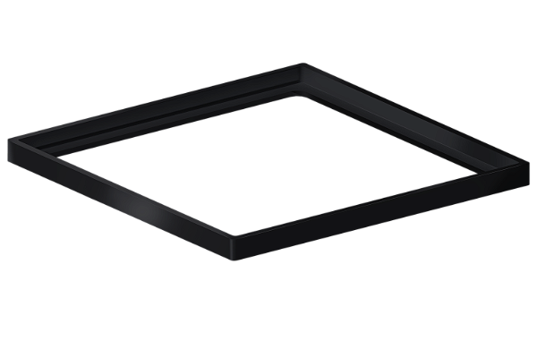 Elleve - Porta Grelha Quadrado 150Mm Black Matte - 4188 - Ralo Linear