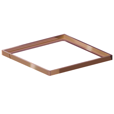 Elleve - Porta Grelha Quadrado 100Mm Red Gold - 4182 - Ralo Linear