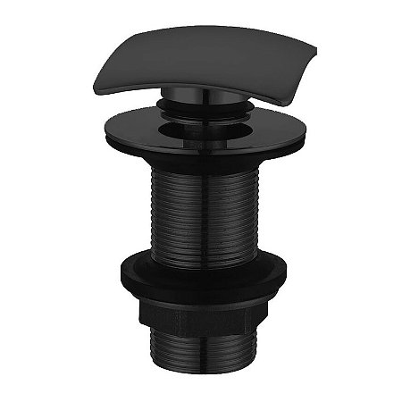 Válvula Click Para Lavatório Com Tampa Quadrada G7/8-1 - Black - Wj-1014-Bl - Jiwi