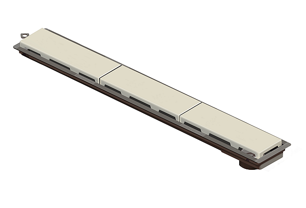 Ralo Linear Pvc Sifonado 75Cm Acab. Bege - 4235 - Ralo Linear