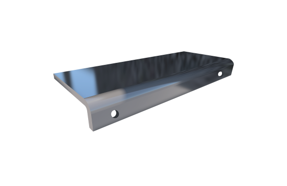 Elleve - Kit 2 Cantoneiras P/ Ralo Linear Oculto Grafite (Par) - 5704 - Ralo Linear