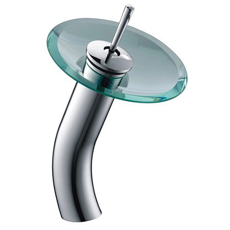 Misturador Monocomando Para Lavatório Vidro Redondo Alto - Wj-2885-Os-Cr - Jiwi