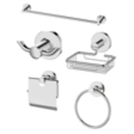 Kit De Acessórios 5 Peças - Redondo - Wj-1400-Rd-Cr - Jiwi