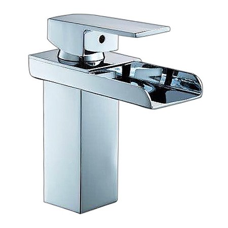 Misturador Monocomando Para Lavatório De Mesa Quadrado Baixo - Wj-2875-Ny-Cr - Jiwi
