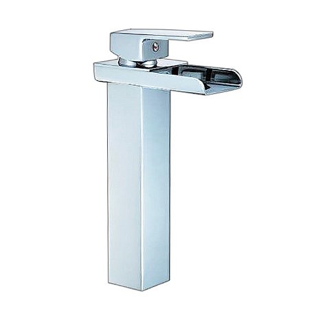 Misturador Monocomando Para Lavatório De Mesa Quadrado Alto - Wj-2885-Ny-Cr - Jiwi