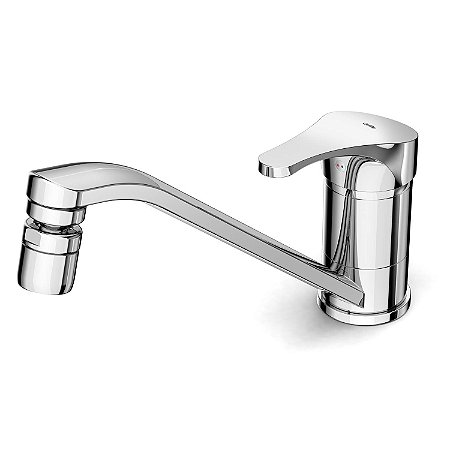 Monocomando Para Cozinha De Mesa Bica Baixa Com Arejador Articulado Ecoline - B5001Cdcr0 - Celite
