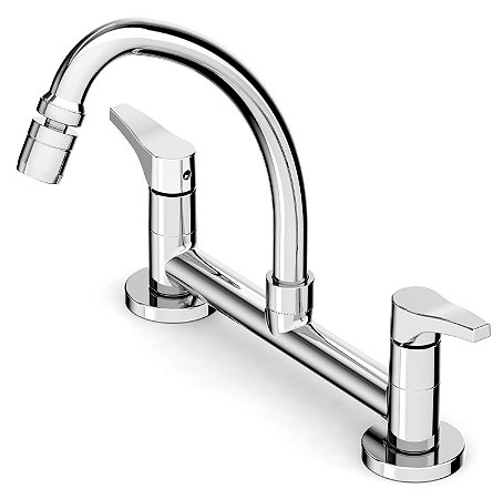 Misturador Para Cozinha De Mesa Bica Móvel Com Arejador Articulado Like - B5010Cycrb - Celite