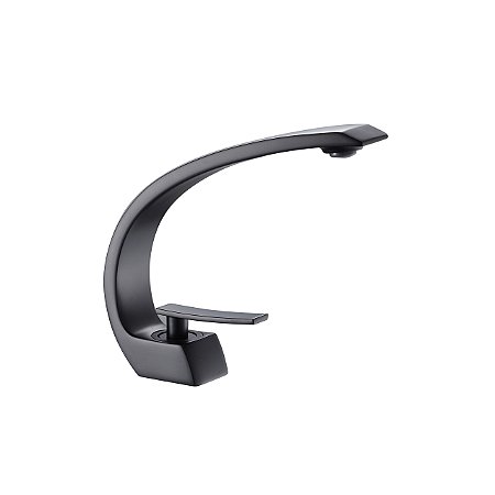 Misturador Monocomando Para Lavatório De Mesa - Meia Lua - Black - Wj-2875-Vn-Bl - Jiwi