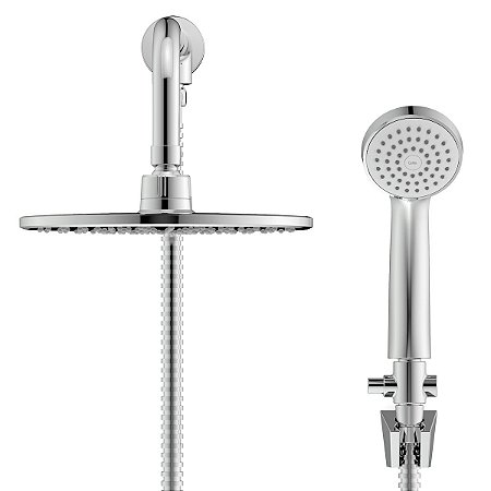 Chuveiro 220Mm Com Desviador E Ducha Manual Life - B5003C1Cr0 - Celite
