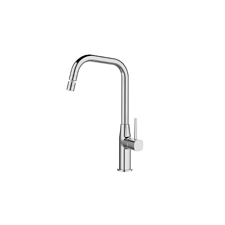 Misturador Monocomando Para Cozinha De Mesa - Bica Móvel Redondo - Cromado - Wj-2246-Mo-Cr - Jiwi