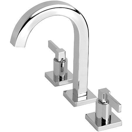 Misturador Para Lavatorio De Mesa 3 Furos Bica Alta Com Valvula De Escoamento Elite - B5000C8Crb - Celite