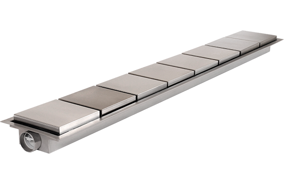 Elleve - Ralo Linear Domini Pro Public Tampa Inox 50Cm - 7882 - Ralo Linear
