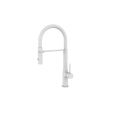 Misturador Monocomando Para Cozinha De Mesa Bica Flexível - Suporte C/ Imã - Branca - Wj-2245-Mo-Wt - Jiwi