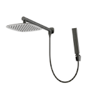 Kit Ducha Slim Com Desviador  - Redonda -Cinza - Wj-Kts-22-R-Cz - Jiwi