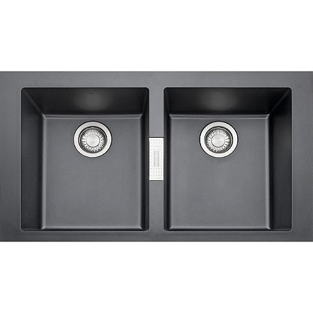 Cuba Dupla De Sobrepor 86X51X20Cm Franke Sirius 620 Tectonite® Carbono - 16781 -  Franke