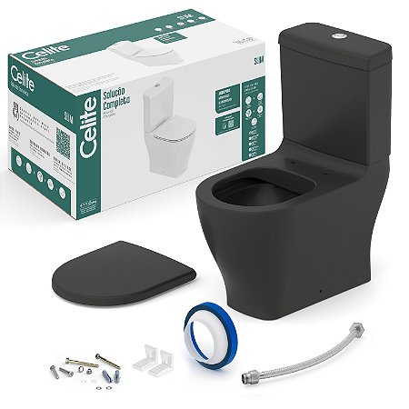 Bacia Com Caixa + Complementos De Instalação Slim - 1327230080308 - Celite