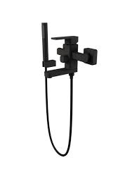 Monocomando De Parede Purus Matt Black - New  - Im2003Mb - Immersi