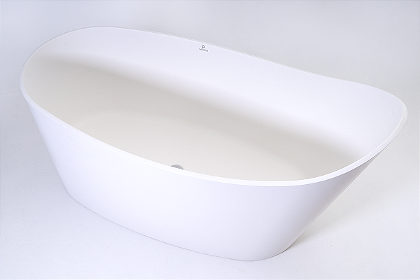 Banheira Floripa - Duramatt Fosco Acetinado Branco - Sifao Externo Lado D Cor Especial - Sbbf00401010204 - Sabbia