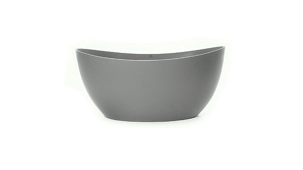Banheira Sampa - Duraquartz Cinza Lunar - Valvula Click Cromado - Sbcd00804070101 - Sabbia
