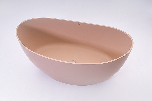 Banheira Sampa - Duramatt Rustico Nude - Valvula Click Preto Fosco - Sbcr00803030103 - Sabbia