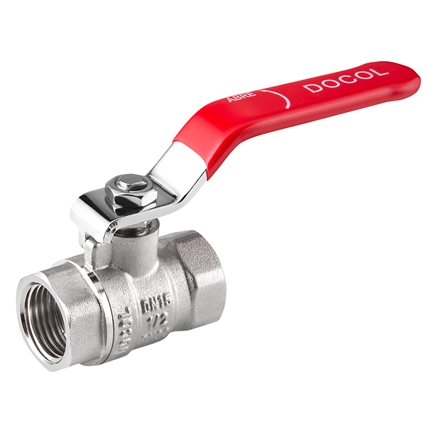Válvula De Esfera Com Alavanca 1/2" Vermelha - 00221206 - Docol