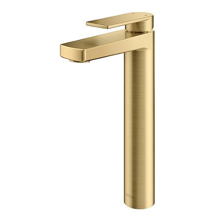 Monocomando Para Banheiro Bica Alta Argon Ouro Escovado - 00847872 - Docol