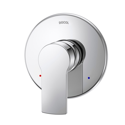 Acabamento Monocomando Para Chuveiro E Ducha Higiênica Alta Pressão 1/2" Argon - 00848306 - Docol