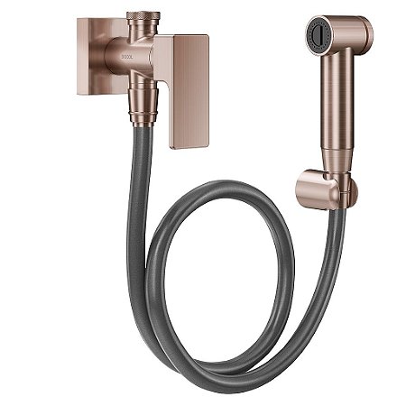 Ducha Higiênica Com Registro E Derivação 1/2" Edge Cobre Escovado - 00850369 - Docol