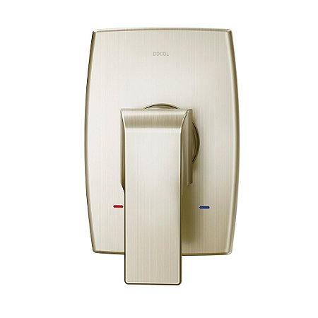 Acabamento Monocomando Para Chuveiro E Ducha Higiênica 1/2" Vougan Níquel Escovado - 00885744 - Docol
