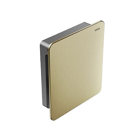 Acabamento Para Válvula De Descarga Docol Flat Ouro Escovado - 00931772 - Docol