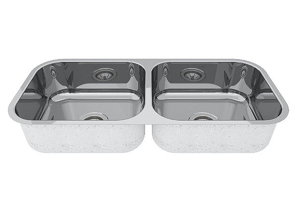 Cuba Dupla Para Cozinha Cd-40 0.6 Polida Lisa 4.5 82X34X17 - 1017604 - Mekal