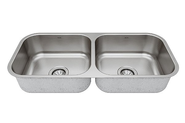 Cuba Dupla Para Cozinha Cd-40 0.7 Escovada Lisa 4.5 82X34X17 - 1017716 - Mekal
