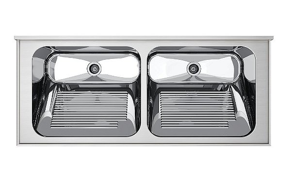 Tampo Lavanderia Com Área Rebaixada, Tanque E Cuba Molho 0.8 Polida Bk 3.5 120X60X23 - 1032904 - Mekal