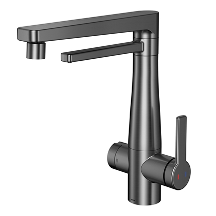 Misturador Monocomando De Cozinha Purificador Nova Docolvitalis Grafite Escovado - 01579670 - Docol