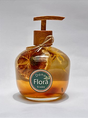 SABONETE LIQ VEGANO - FLOR DE LARANJEIRA E CALÊNDULA 350ml