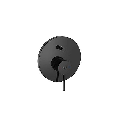 Acabamento Para Monocomando De Banheira Ou Ducha Com Desviador Ona Titanium Black - A5A0B9Ecn0 - Roca