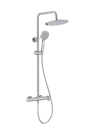 CHUVEIRO MONOCOMANDO TUBO EXTERNO COM DUCHA MANUAL VEGA CROMADO - A5A976EC00 - ROCA