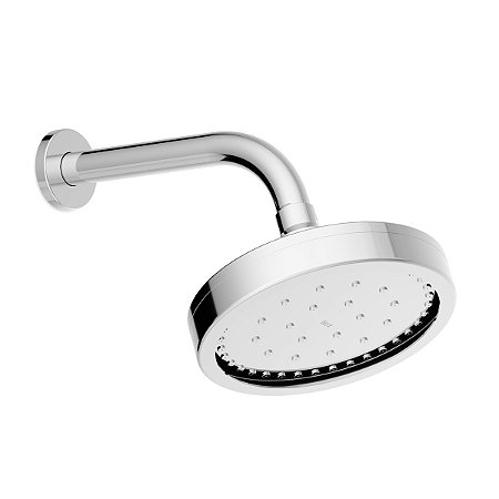 Chuveiro Com Tubo De Parede Redondo 150 Mm Autolimpante Rainfeel - A5B6050C0C - ROCA
