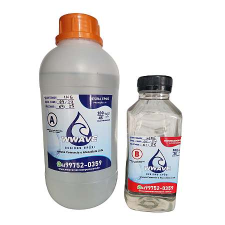 Resina Epóxi de Alta Espessura - Kit de 1,32 kg - Baixa Viscosidade