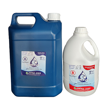 Resina Epóxi Alta Espessura - Kit de 5 kg - Baixa Viscosidade